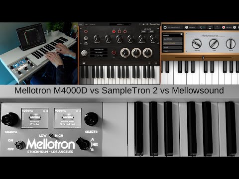 Mellotron Comparison: The Modern Mellotron M4000D vs iPad Apps SampleTron 2 and Mellowsound (AUv3)