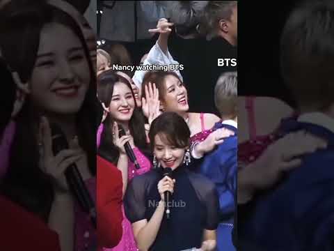 Nancy reaction to BTS #nancy #BTS #momoland #shorts#Taecy