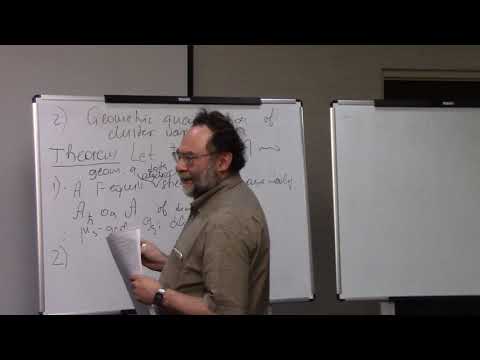 A. Goncharov - 01-30-2018 - Geometric quantisation of cluster varieties and mirror symmetry