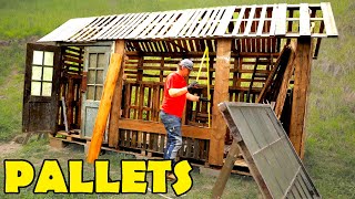Pallet CABIN from START to FINISH in 10 minutes