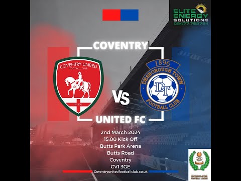 Coventry United Vs Desborough Town - LIVE COMMENTARY
