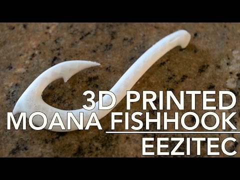 Do you want a 3D Printed Maui Hook from MOANA? Check out our timelapse | EEZITEC