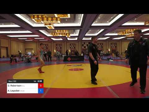 55 Kg Rr Rnd 3 - Dominic Robertson, All Navy Wrestling Vs Alexander Logsdon, Cougar Wrestling Club