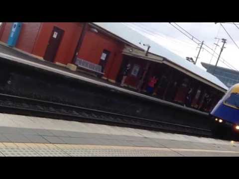 XPT Arrives/Departs At Penrith station for Dubbo (HORN!)