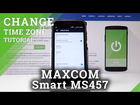 How to Change Date & Time in MAXCOM Smart MS457 Strong - Time Zone Settings
