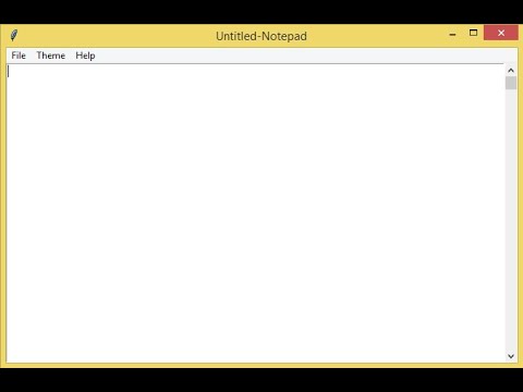 Notepad App Using Tkinter In Python