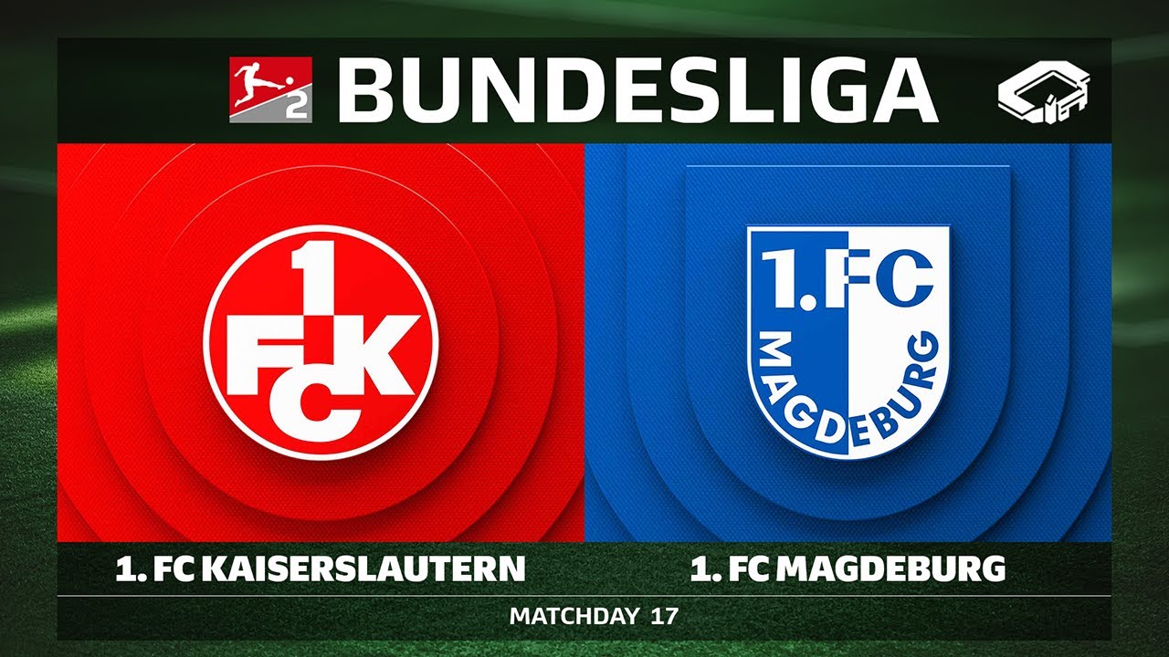 LIVE 🔴 1. FC Kaiserslautern vs. 1. FC Magdeburg | Matchday 17 - Bundesliga 2 2025/26