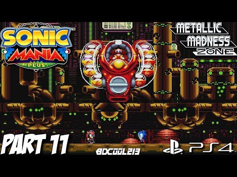 Sonic Mania Plus Encore Mode DLC Gameplay Walkthrough Part 11 Metallic Madness Zone - PS4 Lets Play