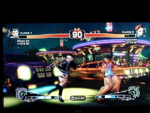 SSF4: Aihara Sin (sakura) vs Sako (Cammy) - Japanese XBL ranked
