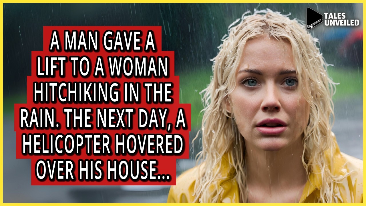 A Man Gave a Lift to a Woman Stranded in the Rain. The Next Day, a Helicopter Hovered Over His House