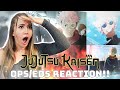 THIS IS INSANE!!! JUJUTSU KAISEN ALL Openings & Endings (1-4) REACTION