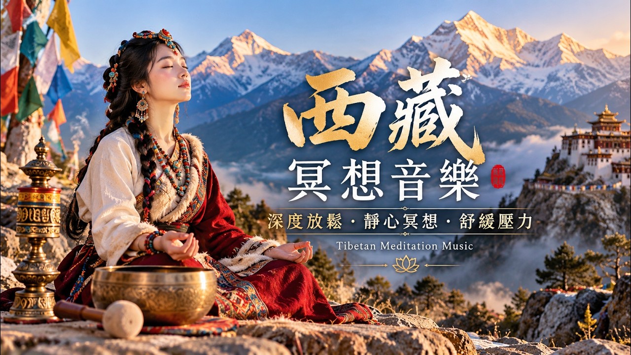 西藏靜心音樂｜平靜心靈・療癒情緒・釋放負能量｜Tibetan Peaceful Meditation Music ☘️