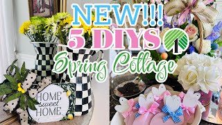 🌿((NEW!!!)) 5 DIYS ~Dollar Tree~ SHABBY CHIC COTTAGE 🌿 Olivia's Romantic Home