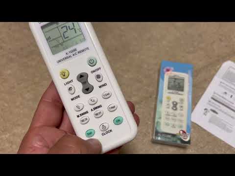 凡用　各社共通　エアコン　リモコン　 K-1028E 簡単セットアップ