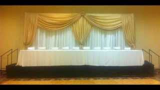 Mary's Decoration Head Table Backdrop Samples