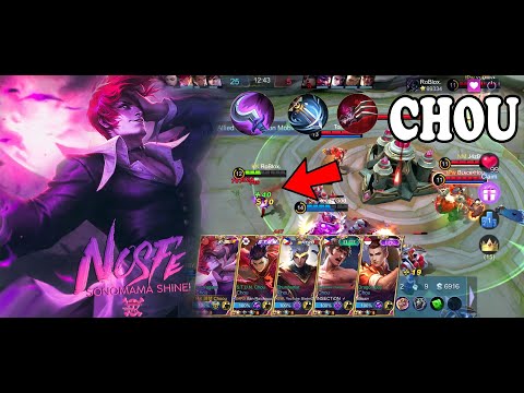 Chou Critical Damage (ONE SHOT DELETE) Kill 55 - Build Top 1 Global Chou By VD Channel