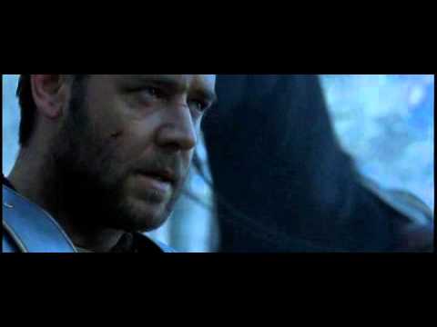 scena film Gladiatore - Massimo sfugge alla decapitazione