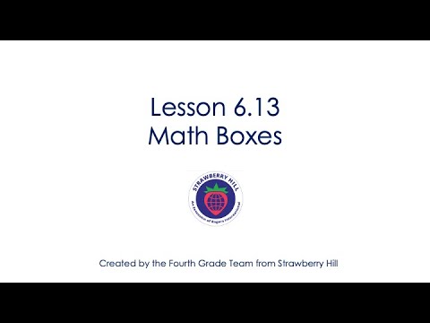 Lesson 6.13 Math Boxes
