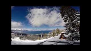 preview picture of video 'Snowboarding - Heavenly Powder Day - South Lake Tahoe, CA - April 2014'