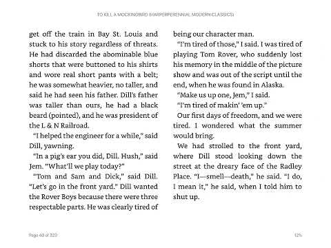 To Kill a Mockingbird - Chapter 4