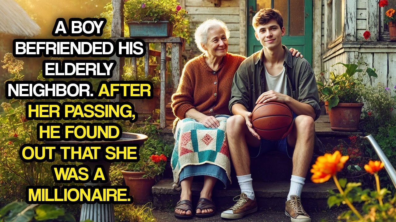 A Boy Befriended His Elderly Neighbor. After Her Passing, He Found Out That She Was A Millionaire..