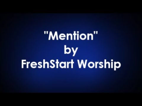 download lagu mp3 mp4 Mention Fresh Start Worship Instrumental, download lagu Mention Fresh Start Worship Instrumental gratis, unduh video klip Download Mention Fresh Start Worship Instrumental Mp3 dan Mp4 Music Online Gratis