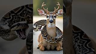 python Catches deer 🐅🐭 | Unbelievable Jungle Moment | Shorts Video #deer #python #wildliferescue