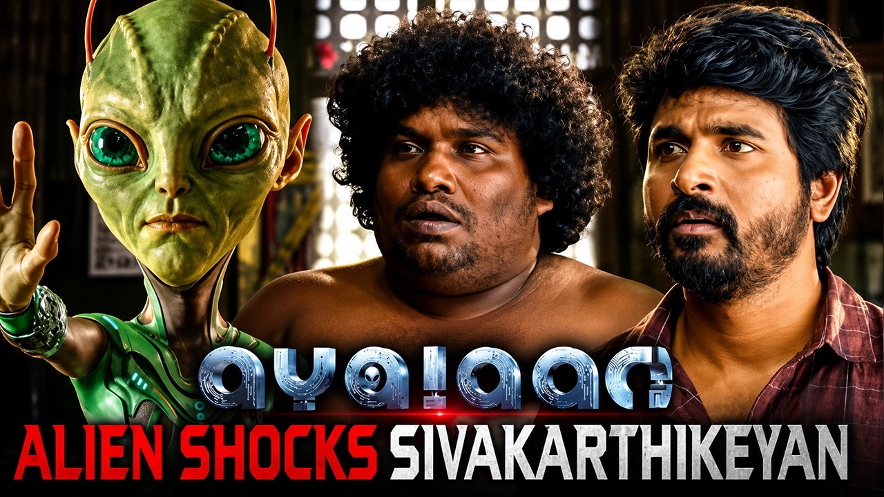Sivakarthikeyan Meets A Real Alien!! | Ayalaan (Hindi) Movie Scene | GoldminesPlay