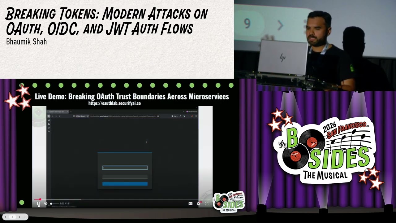 BSidesSF 2026 - Breaking Tokens: Modern Attacks on OAuth, OIDC, and JWT Auth Flows (Bhaumik Shah)
