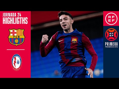 Resumen #PrimeraFederación | FC Barcelona Atlètic 3-1 CF Rayo Majadahonda | Jornada 24, Grupo 1