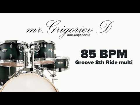 85 BPM | Groove 8th Ride multi - Metronome | Drum Beat