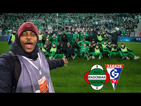 My First Time at Radomiak Radom! CRAZY Atmosphere vs Górnik Zabrze
