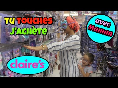 YOU TOUCH I BUY blindfolded AT CLAIRE'S for Massilya feat Maman [CHALLENGE]