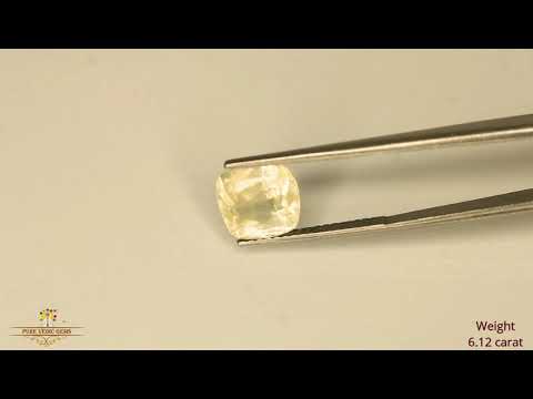 Yellow Sapphire 6.13ct. (Super Premium) video