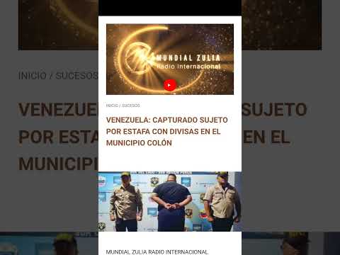 VENEZUELA: CAPTURADO SUJETO POR ESTAFA CON DIVISAS EN EL MUNICIPIO COLÓN