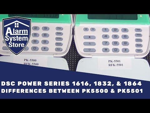 Alarm System Store Tech Video - DSC PK5500 & PK5501 Differences