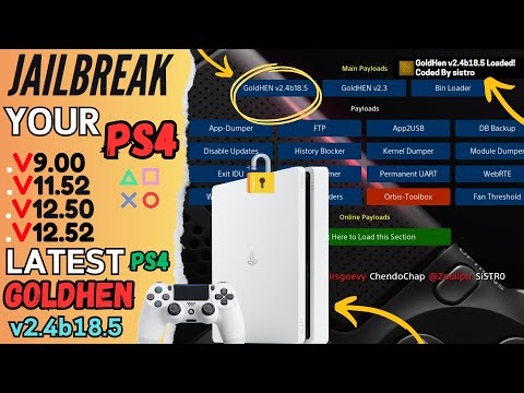 Ps4 Jailbreak 9.00 to 12.52 Latest GoldenHen V2.4b18.5 For All Models