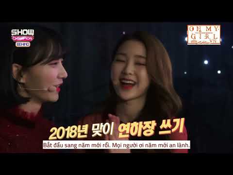 [OMGVN] [VIETSUB] 180117 Show Champion Behind Oh My Girl Cut