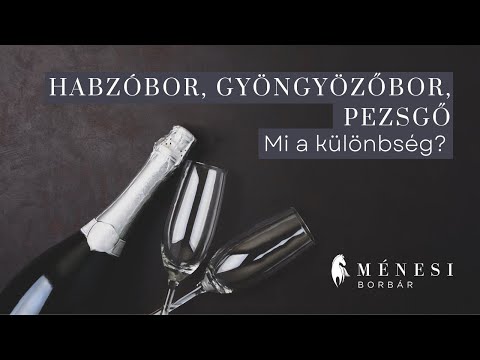 Habzóbor, gyöngyözőbor, pezsgő - Mi a különbség?