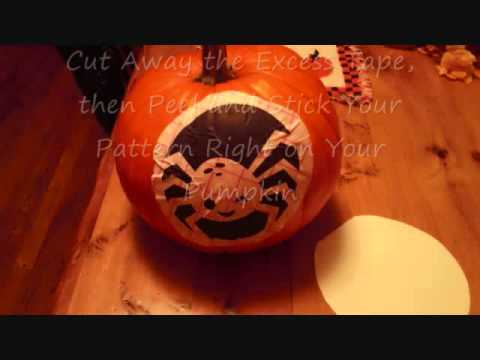 Jack O Lantern Pattern Using Transfer Tape And Your Printer