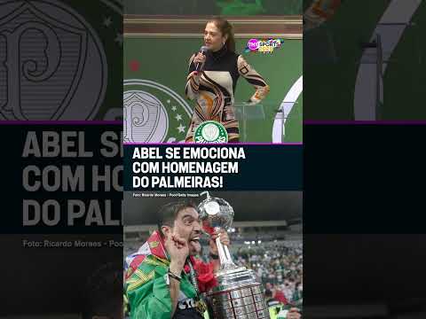 EMOCIONANTE, ABEL FERREIRA SE EMOCIONA COM HOMENAGEM DO PALMEIRAS 💚🥹 #shorts