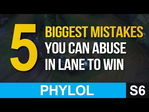5 biggest mistakes you can abuse in lane to win - League of Legends