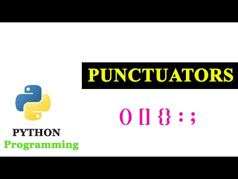 What Are Punctuators In Python Programming Python Punctuators Programming Tokens Shorts