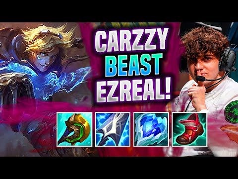 CARZZY IS A BEAST WITH EZREAL! - MAD Carzzy Plays Ezreal ADC vs Tristana! | Patch 11.21