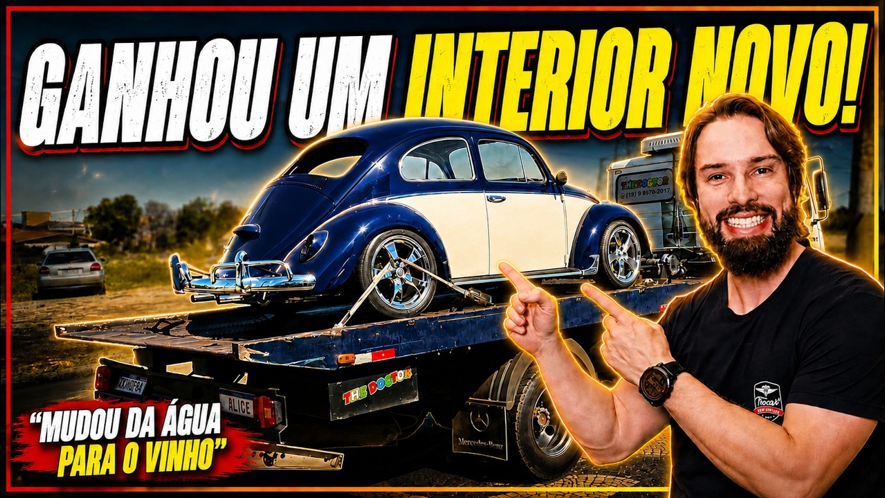 Confecção de Tapeçaria Especial Fusca 1969 - Os Últimos Detalhes Antes do Tapete Vermelho! ✨