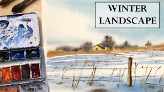 Winter Landscape - Full Painting Process