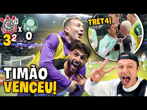 CORINTHIANS ELIMINA PALMEIRAS DENTRO DO ALLIANZ COM MUITA CONFUSÃO! Corinthians x Palmeiras