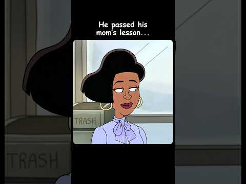 He passed his mom’s lesson 😎🍔 #shorts  #anime