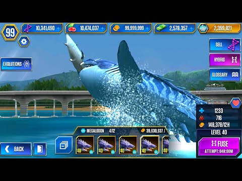REWARD UNLOCKED MEGALODON VS MEGARCHE LON VS ARCHELON MAX LEVEL 40 | HT GAME