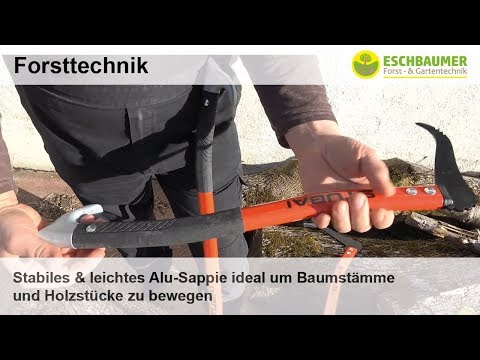 Stabiles & leichtes Alu-Sappie ideal um Baumstämme und Holzstücke zu bewegen